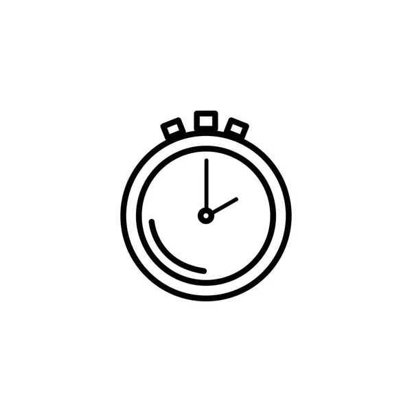 Χρονόμετρο χρόνο εξοπλισμό γραμμή στυλ εικονίδιο — Διανυσματικό Αρχείο