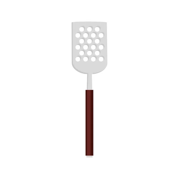 Spatule outil de couverts barbecue icône isolée — Image vectorielle