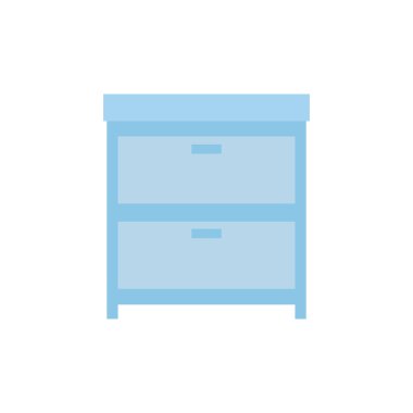 İzole ev mobilyası vektör tasarımı