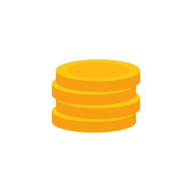 Ayrı sikkeler ikon vektör tasarımı