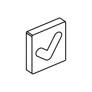 İzole edilmiş izometrik işaret vektör tasarımı