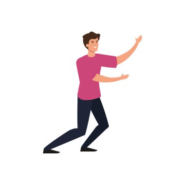 Genç adam avatar karakter simgesi