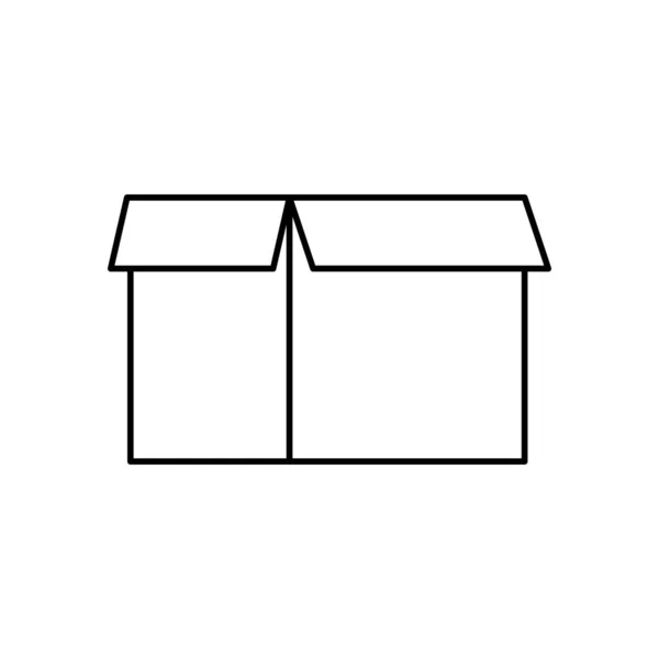 Az elkülönített doboz ikonvektorának kialakítása — Stock Vector