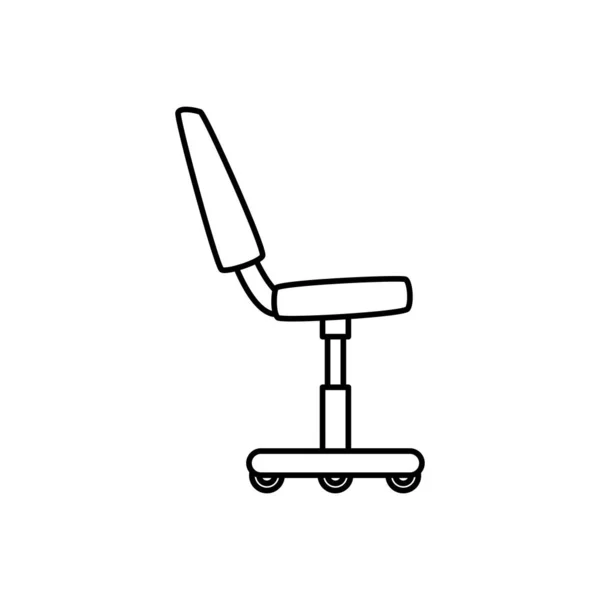 Geïsoleerd ontwerp van de bureaustoel vector — Stockvector