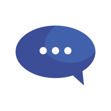 konuşma kabarcığı simgesi izole edildi