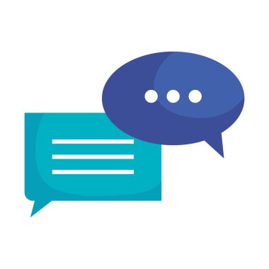 Konuşma baloncukları sembol izole edilmiş simge