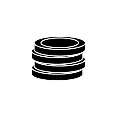 Ayrı sikkeler ikon vektör tasarımı