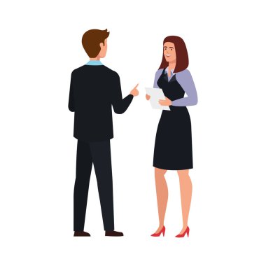 iş çift zarif avatar karakter