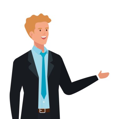 İş adamı zarif karakter simgesi