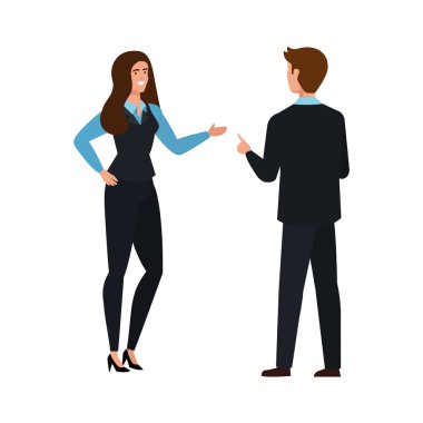 iş çift zarif avatar karakter