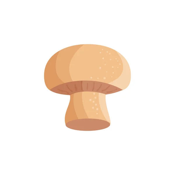 Mushroom fresh vegetable isolated icon — ストックベクタ