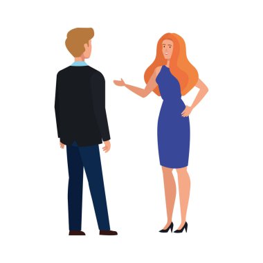 iş çift zarif avatar karakter