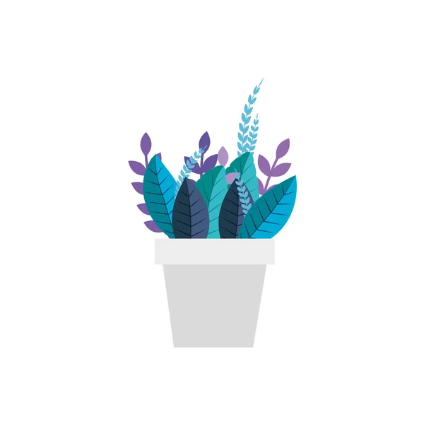 Planta aislada dentro del diseño del vector de maceta — Vector de stock