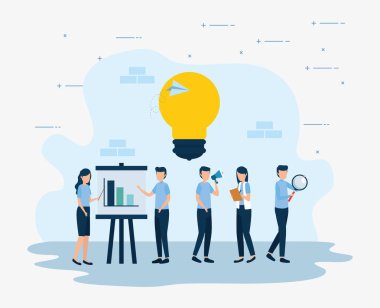 İş analizi istatistik vektör tasarımı