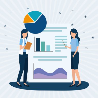 İş analizi istatistik vektör tasarımı