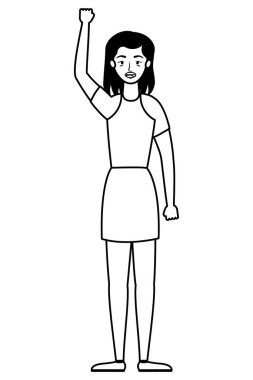 Genç kadın avatar karakter simgesi