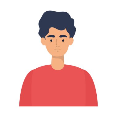 Genç adam avatar karakter simgesi