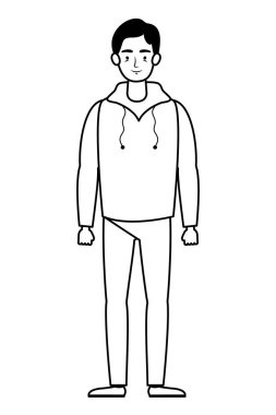 Genç adam avatar karakter simgesi