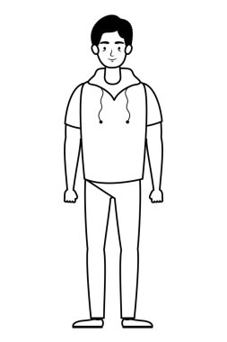 Genç adam avatar karakter simgesi