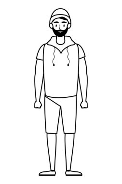 Sakallı genç adam Avatar karakteri