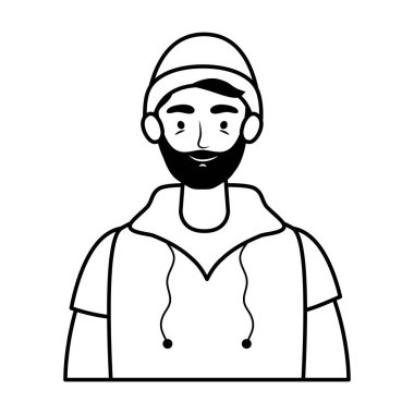 Sakallı genç adam Avatar karakteri