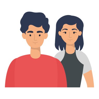 Genç aşıklar çift karakterler