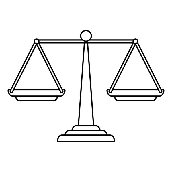 Igualdad escala equilibrio icono aislado — Archivo Imágenes Vectoriales
