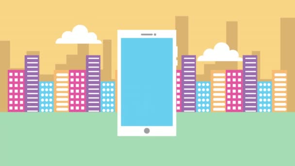 smartphone dispositif tech avec planète mondiale 