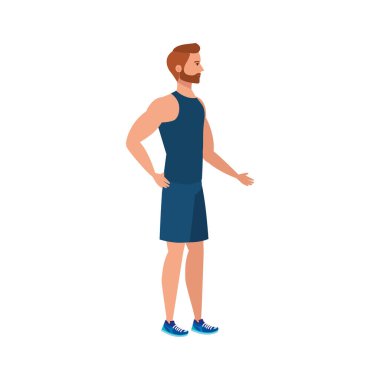 Genç adam atlet avatar karakteri