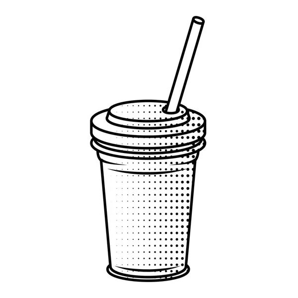 Vynikající limonáda nápoj fast food ikona — Stockový vektor