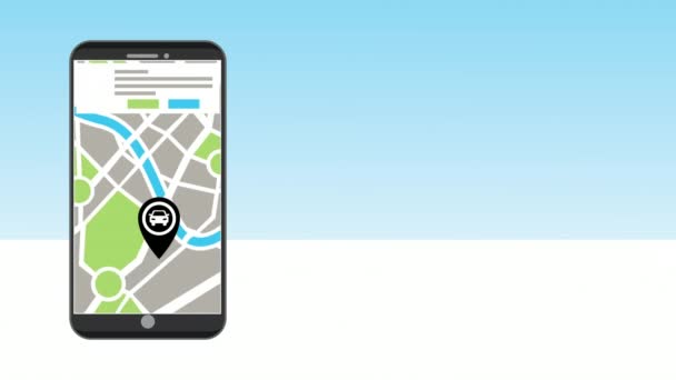 smartphone avec application de transport vidéo 