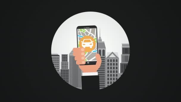 smartphone avec application de transport vidéo 