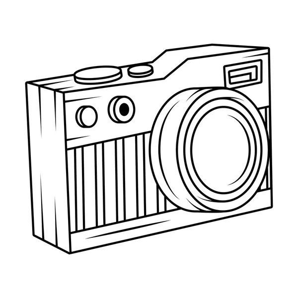 相机摄影流行艺术风格 — 图库矢量图片