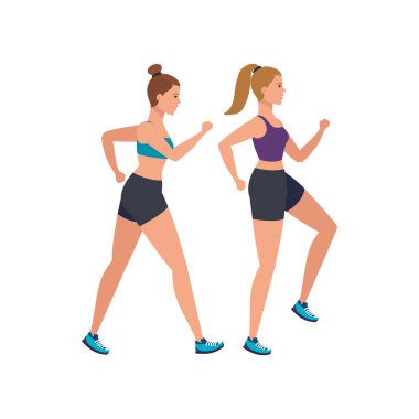 Genç bayan atlet karakter