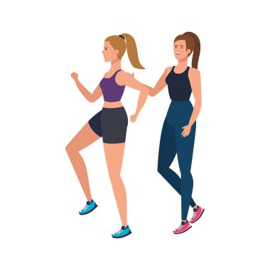 Genç bayan atlet karakter