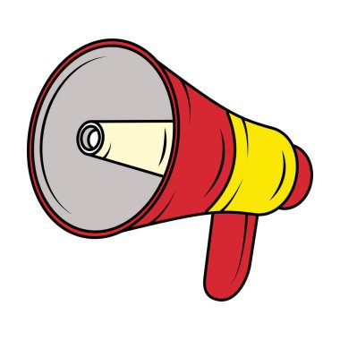 megafon ses aygıtı pop sanat tarzı