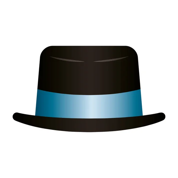 Elegant top hat accessory icon — Stock Vector