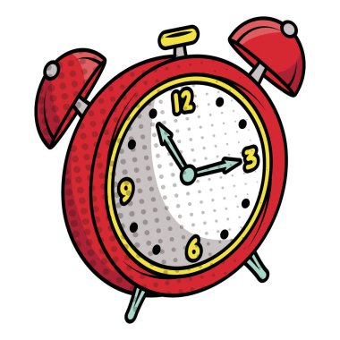 Alarmlı saat pop sanat tarzını uyandır