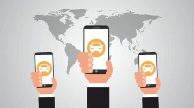 Ulaşım uygulamalı akıllı telefon