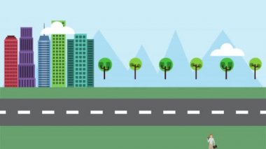 Ulaşım uygulaması olan akıllı telefon kullanan kadın