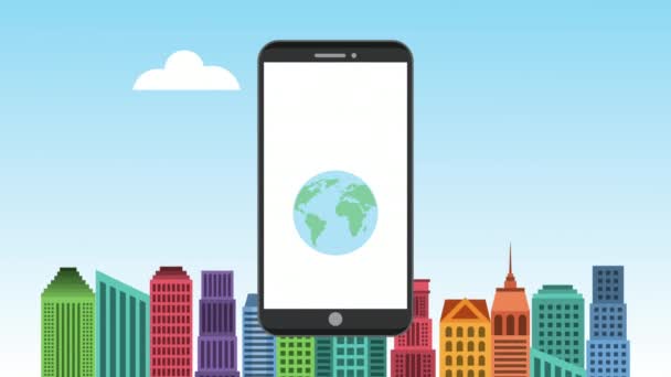 smartphone avec application de transport vidéo 