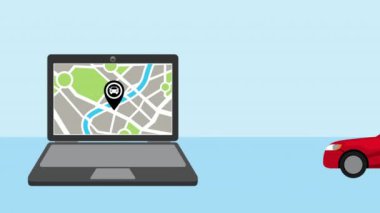 Laptop uygulamalı araba taşımacılığı