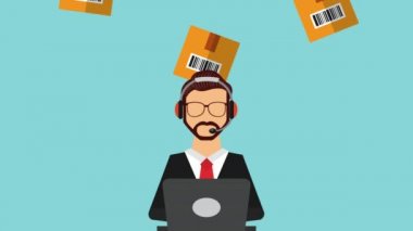 Erkek ajan desteği ile lojistik servis