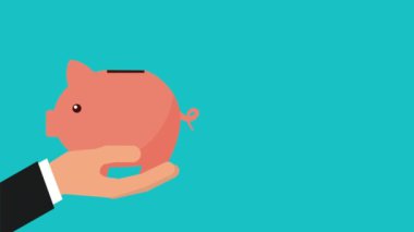 Ekonomi ve finans el kaldırma domuz tasarrufu