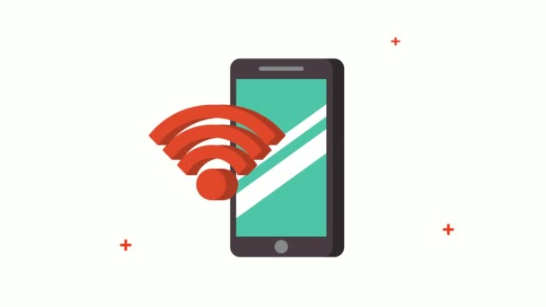 Połączenie z usługą wifi — Wideo stockowe