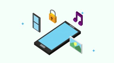 Akıllı telefonlu sosyal medya teknisyeni
