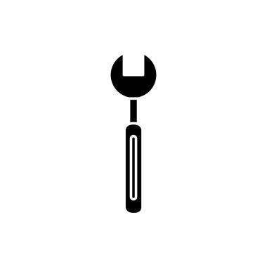 İzole edilmiş inşaat anahtarı vektör tasarımı