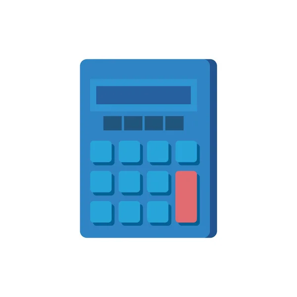 Diseño aislado icono de la calculadora vector — Vector de stock