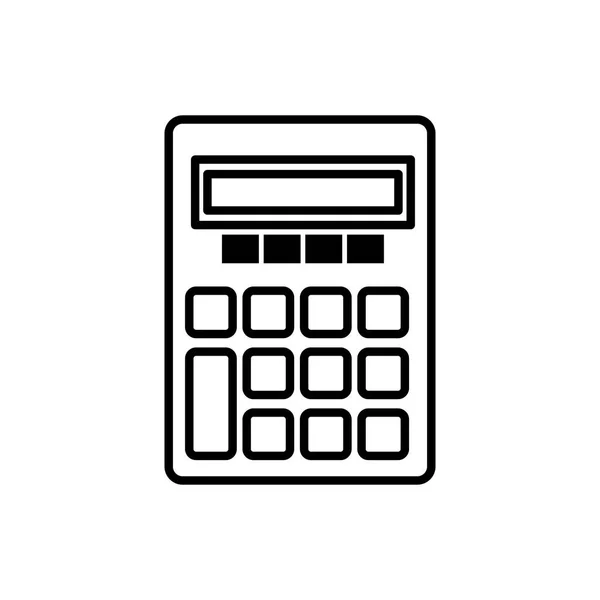 Geïsoleerde calculator pictogram vector ontwerp — Stockvector