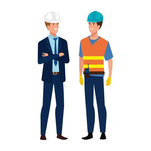 Builder and architect man vector design Stock Vector Image by